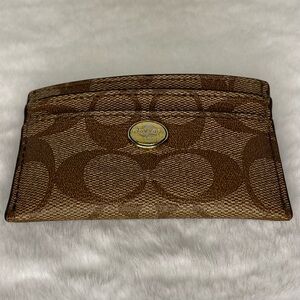 COACH SIGNATURE CARD CASE